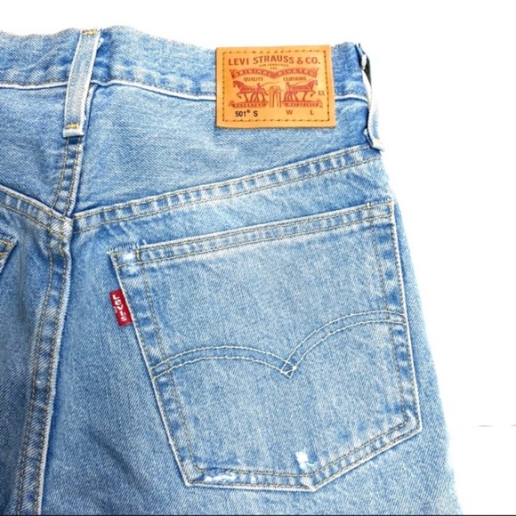Levi’s 501s High Rise Selvage White OAK Skinny Jeans Button Fly light Washed - Picture 10 of 12